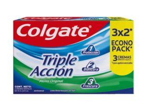 Pasta dental Colgate triple accion Pack 3 uu x 75 grs